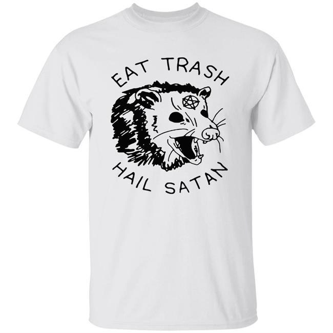 Possum Eat Trash Hail Satan shirt