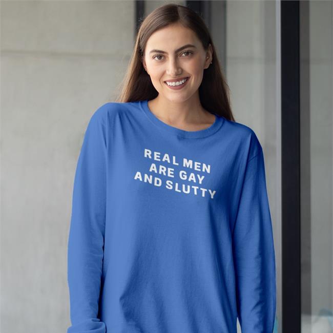 Mitskithoughts Real Men Are Gay And Slutty Tee Shirt Mitskithoughts