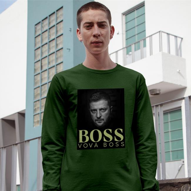Ukrainian President Zelenskyy Boss Vova Boss T Shirt Eleanor Beardsley