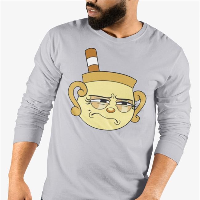 Iam8bit Merch The Cuphead Show Super Extra Comfy Character Tee Shirt Light Blue