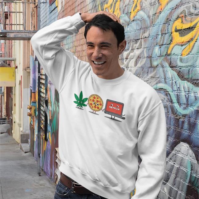 Weed Pizza Netflix Hooded Sweatshirt