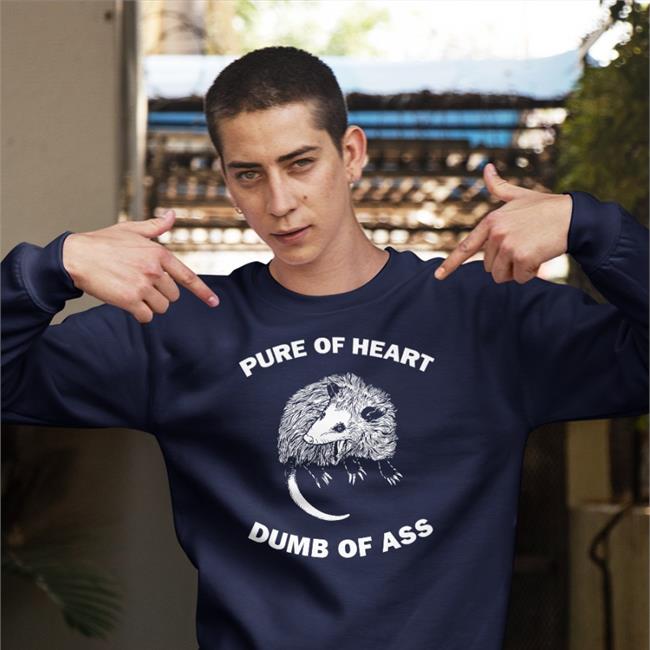 Goodshirts Pure Of Heart Dumb Of Ass Hoodie Black