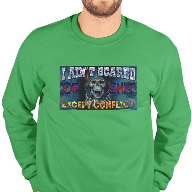 Da Share Zone Merch I Ain't Scared Of Shit Except Conflict Shirt Dasharez0ne Da Share Zone Merch I Ain't Scared Of Shit Except Conflict Shirts