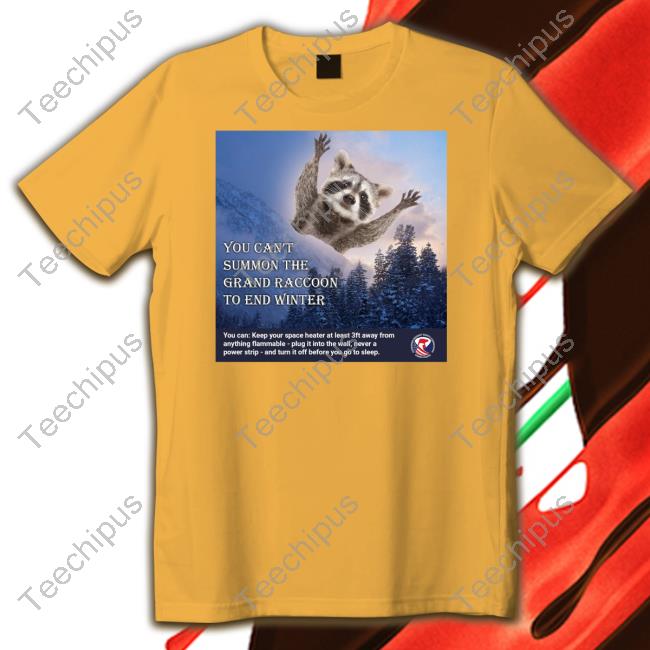 Us Consumer Product Safety Commission You Can't Summon The Grand Raccoon To End Winter Shirts Uscpsc