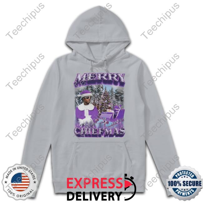 Swag Stimulus Merch Merry Chiefmas Hooded Sweatshirt Swagstimulus.Com