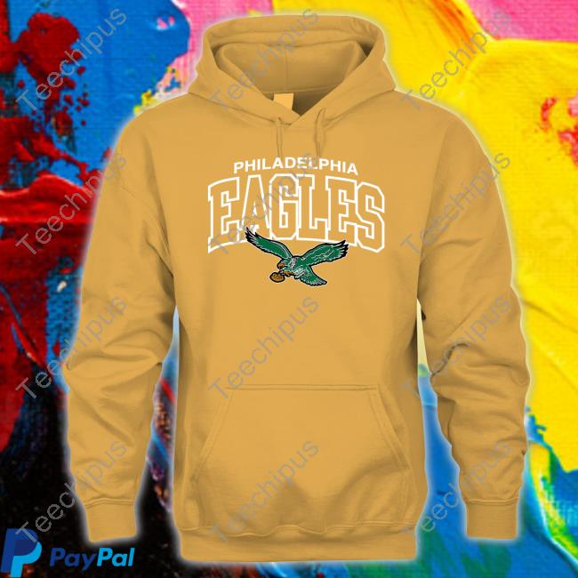 Philadelphia Eagles Mitchell & Ness Kelly Green Logo Arch Tee Shirt