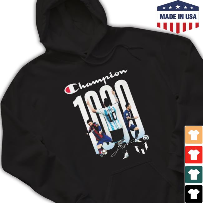 Champion Lionel Messi 1000 Long Sleeve Shirt Champion Lionel Messi 1000 Crewneck Sweatshirt