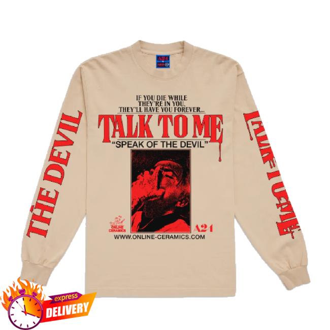 Official A24 Films Merch Store Online Ceramics X Talk To Me 91 Seconds Hoodie Sweatshirt A24films Shop