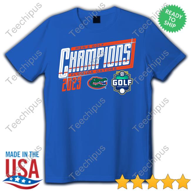 Shopncaasports Florida Gators 2023 Sec Men's Golf Champions Hoodied Sweatshirt