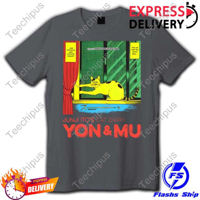 Junji Ito's Cat Diary Yon & Mu Yon's Great Escape T Shirt