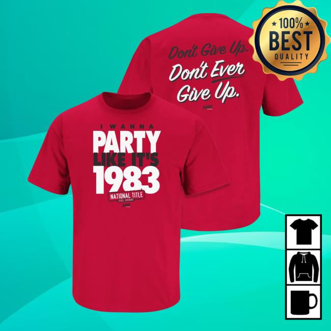 Smackapparel Store North Carolina State I Wanna Party Like It's 1983 Tank Top