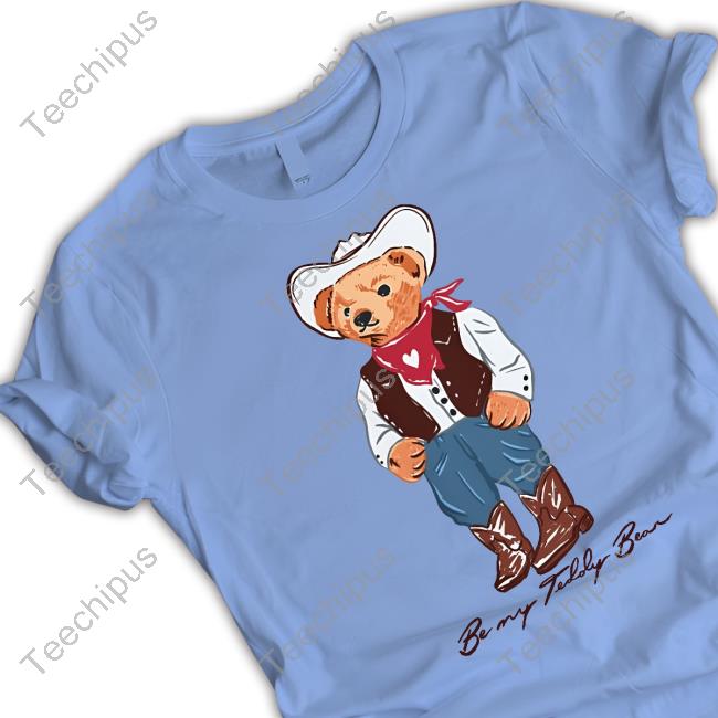 Teddy Bear Cowboy Valentines Be My Teddy Bear Tank Top