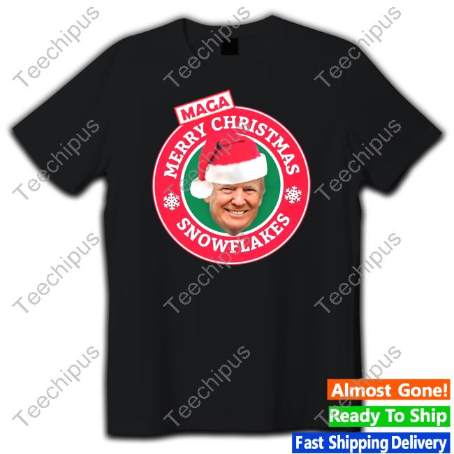 Doxielvr Wearing Donald Trump Maga Merry Christmas Snowflakes New Shirt