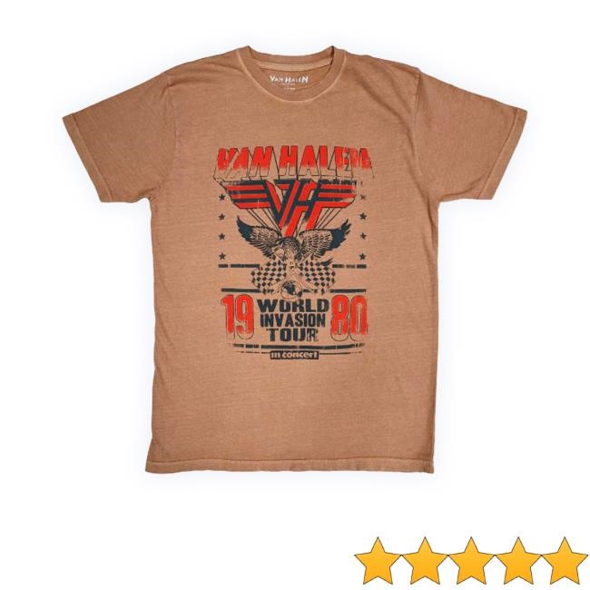 Rockabilia Store Van Halen World Invasion Long Sleeve Shirt