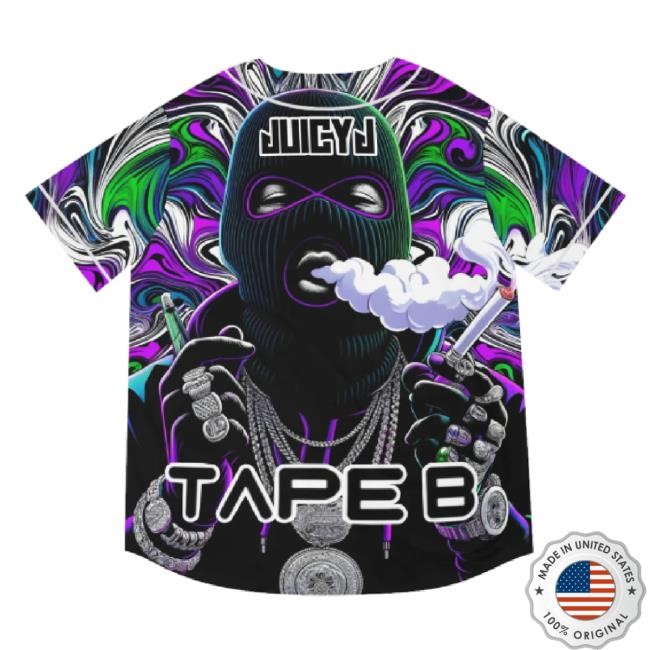 Trending Custom Juicy J Tape B Jersey - Unique Edm And Hip Hop Apparel Classic Shirt Edm Clothing Store Merch Shop