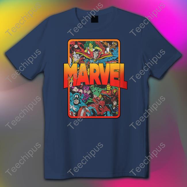 Mario Judah Wearing Marvel Comics Old School Characters Long Sleeve T Shirt