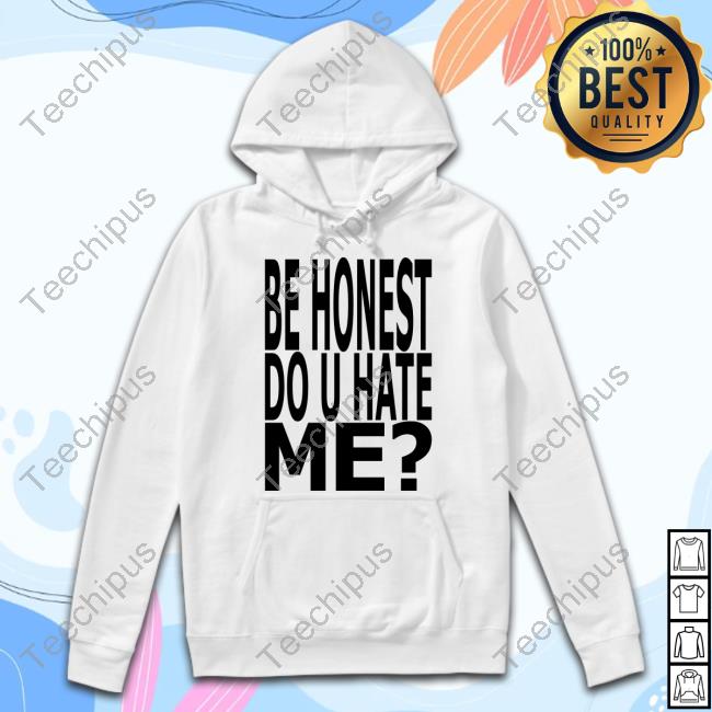 Alla Bruletova Wearing Be Honest Do U Hate Me Tees