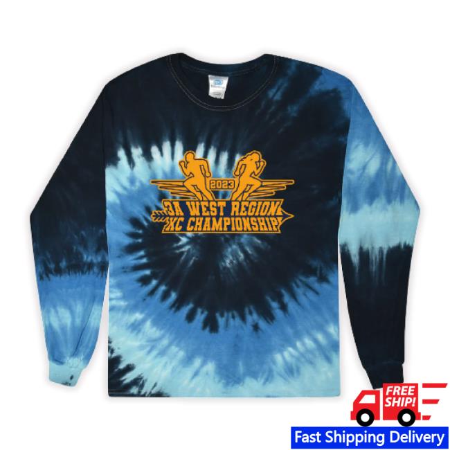 3A West Region Xc Championship Tie Dye Sweaters Blue Ocean