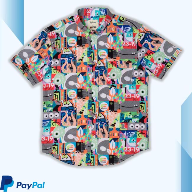 Pixar Far Out Mashup Summer Rsvlts Hawaiian Hooded Sweatshirt