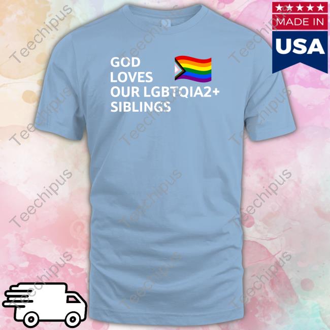 Clownworld God Loves Our Lgbtqia2 Siblings Hooded Sweatshirt