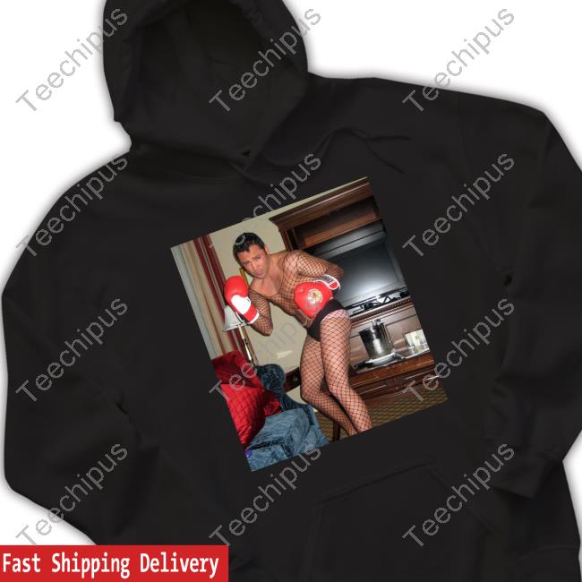 Boxing Oscar De La Hoya Wearing Fishnets T Shirt