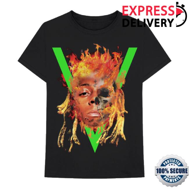 Trending Shop Li Wayne Merch Store Face Flames Shirts Shoplilwayne
