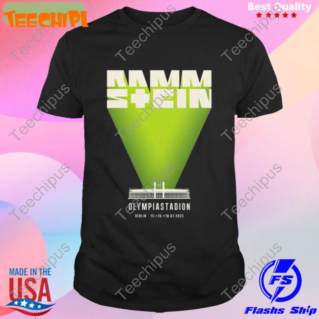 Rammstein Olympiastadion Europe Stadium Tour 2023 Berlin Tee Shirt