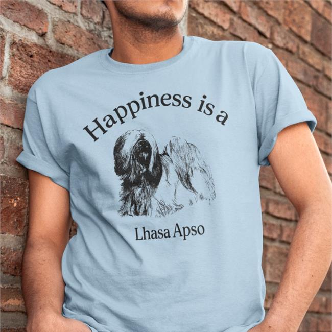 Bones Teamsesh Happiness Is A Lhasa Apso Shirt Tibetan Terrier