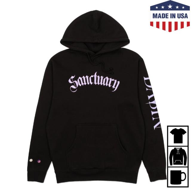 Official Dabin Music Merch Store Dabin - Sanctuary Embroidered Hoodie Sweatshirt Dabinmusic Shop