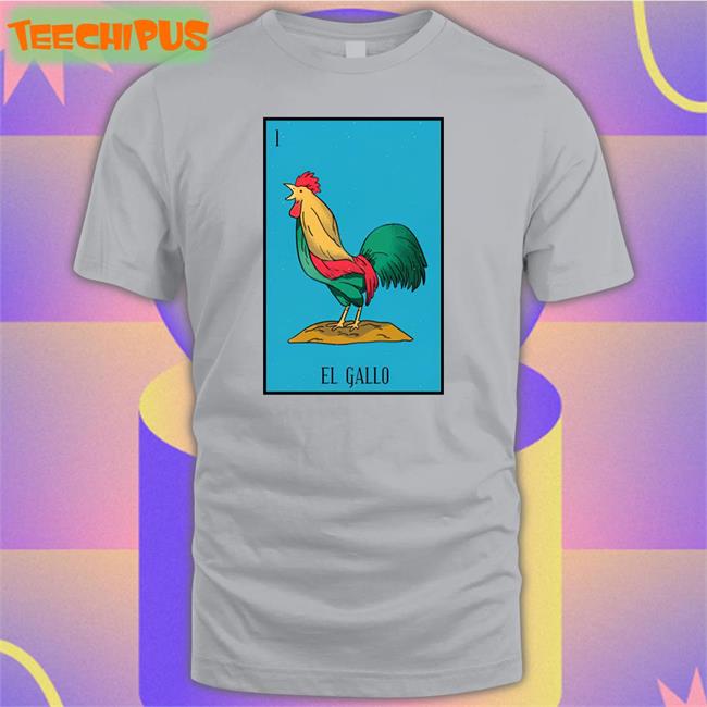 Mark Grant Wearing Loteria El Gallo Shirt