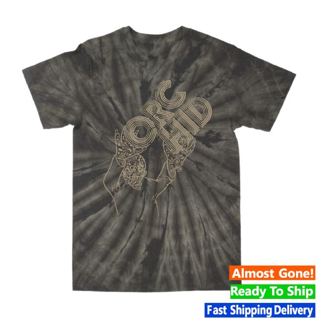 Trending Grindpromotion Records Merch Store Orchid "Humanoid" Spider Black Tie-Dye Sweatshirt Grindpromotionrecords Shop