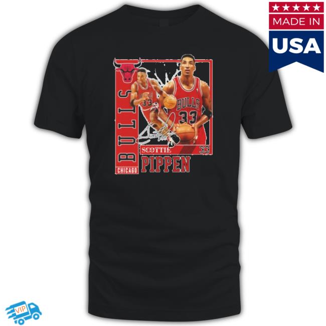 Official Scottie Pippen Basketball Legend Chicago Signature Long Sleeve Shirt