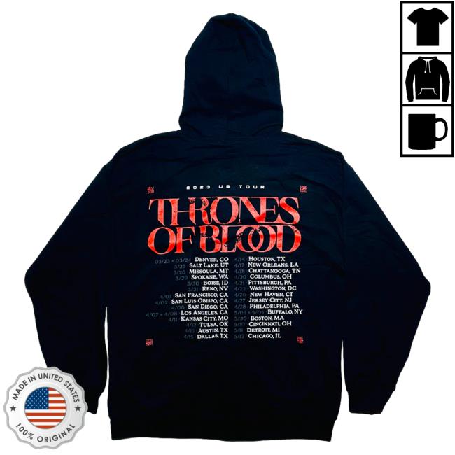 Official Sullivan King Merch Sullivan King Thrones Of Blood Zip Up Sweatshirt