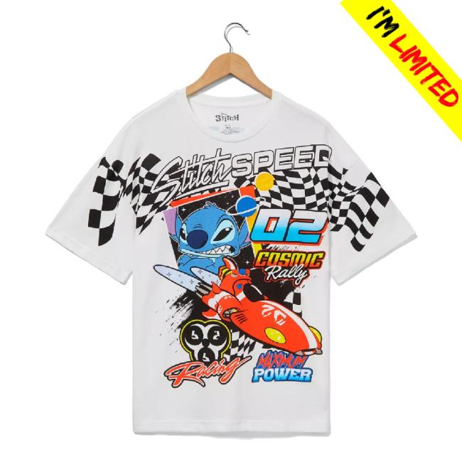 Trending Disney Lilo & Stitch Cosmic Racing Long Sleeve Tee — Boxlunch Exclusive