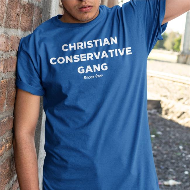 Christian Conservative Gang Hoodie Bryson Gray Official Store Ccg Bryson Wearing