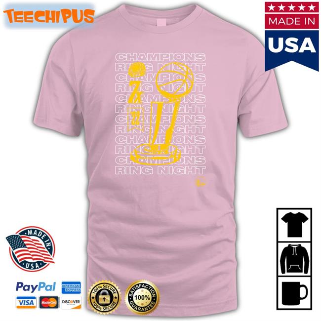 Warriors Champions Ring Night Tee Shirt