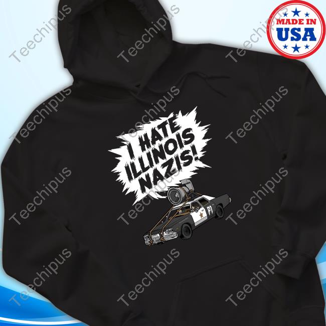 Harebrained Design I Hate Illinois Nazis Long Sleeve T Shirt