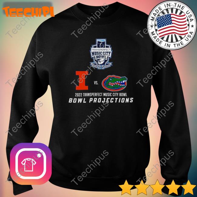 Illinois Strength Vs Florida Gators 2022 Transperfect Music City Bowl Bowl Projections Shirt