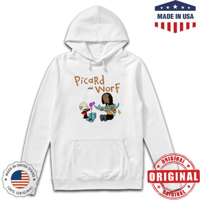 Picard And Worf Classic Shirt Picard And Worf Crewneck Sweatshirt