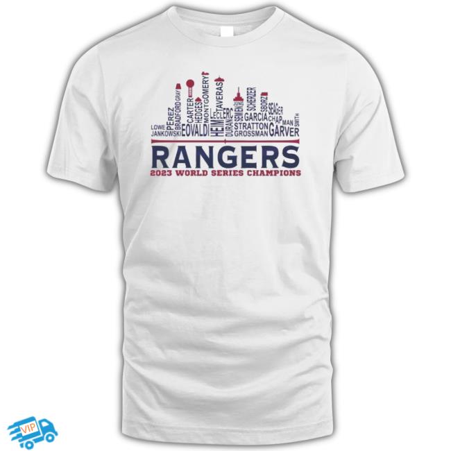 Trending Texas Rangers World Series 2023 Baseball Team Players T-Shirt