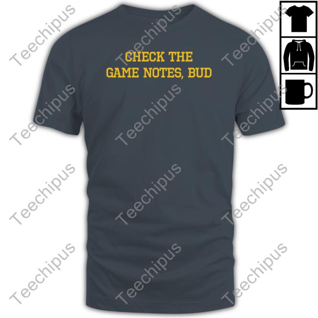 Check The Game Notes Bud Crewneck Sweatshirt