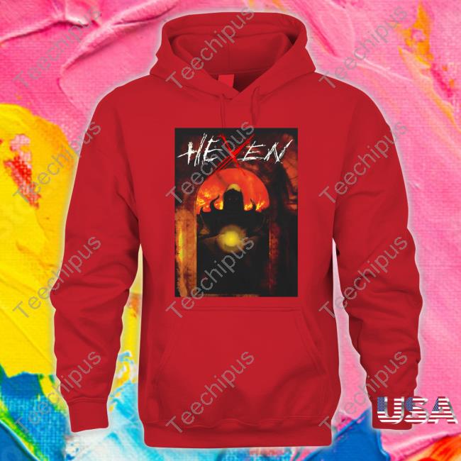 Phil Wearing A Hexen Hooded Sweatshirt
