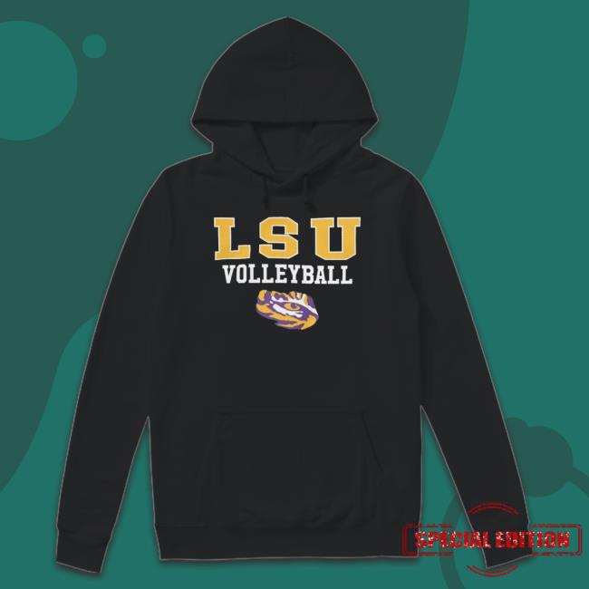 Lsu Stack Logo Volleyball Powerblend Shirt