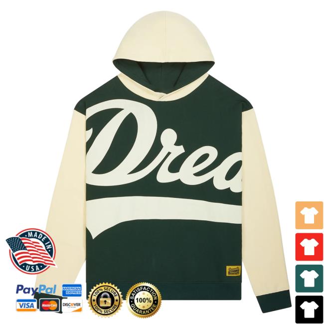Official Dreamville Merch The Classic Varsity Shirts Forest Green/Cream Dreamville Records
