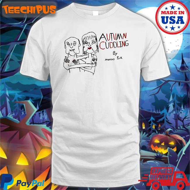 Autumn Cuddling By Marcus Pork Hoodied Sweatshirt Marcuspork