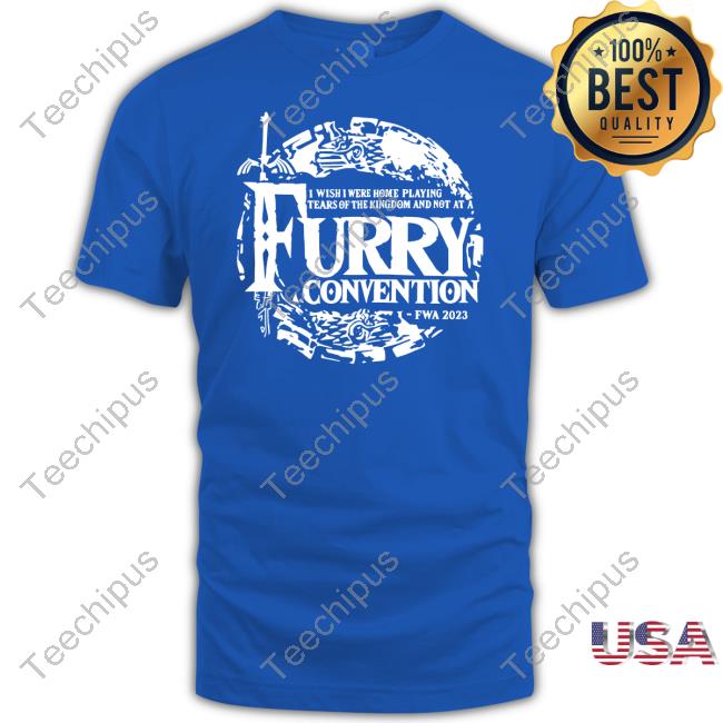 Tehemopenguin I Wish I Were Home Playing Tears Of The Kingdom And Not At A Furry Convention Fwa 2023 T-Shirt