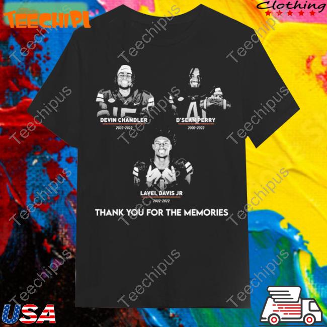 Devin Chandler D’Sean Perry Lavel Davis Jr Virginia Cavaliers Thank You For The Memories Sweatshirts