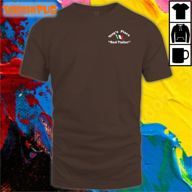 Elio Imbornone Wearing Tony's Place Real Italian T Shirt