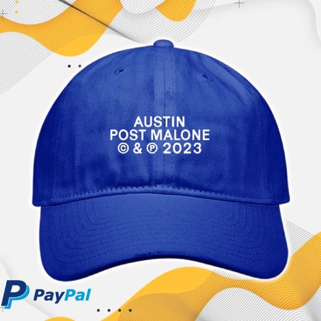 Original Blue Tour cap Post Malone Shop Merch Store