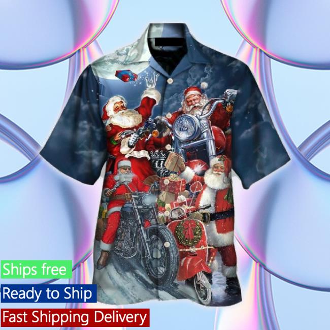 Official Stylish Xmas Santa Claus Hawaiian New Shirt For Men And Women Teeviews